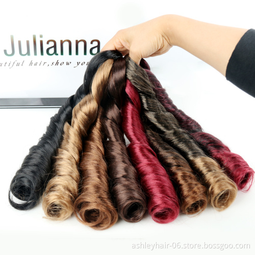 Afro attachments silky synthetic spiral curly hair extensions hairpiece for braids meches braids